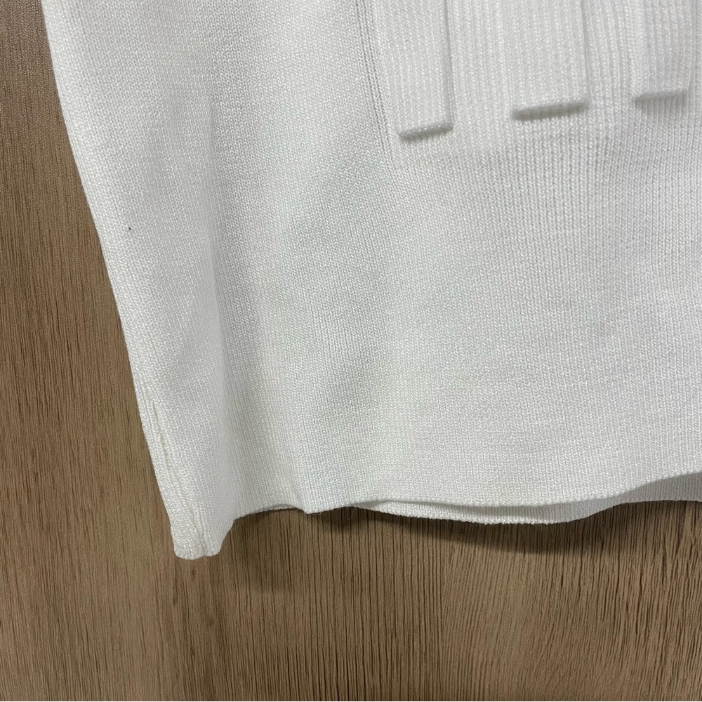 Miu Miu White Embossed Logo Tank Top - Picture 2 of 6